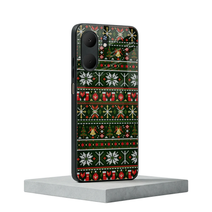 Festive Knit oppo a5x 5g mobile cover | shockproof glass phone case