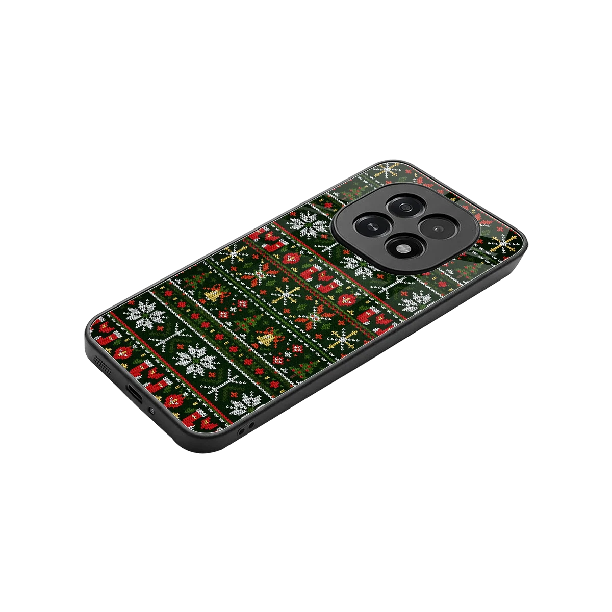 Festive Knit stylish phone case for oppo f29 5g | glossy glass and slim fit
