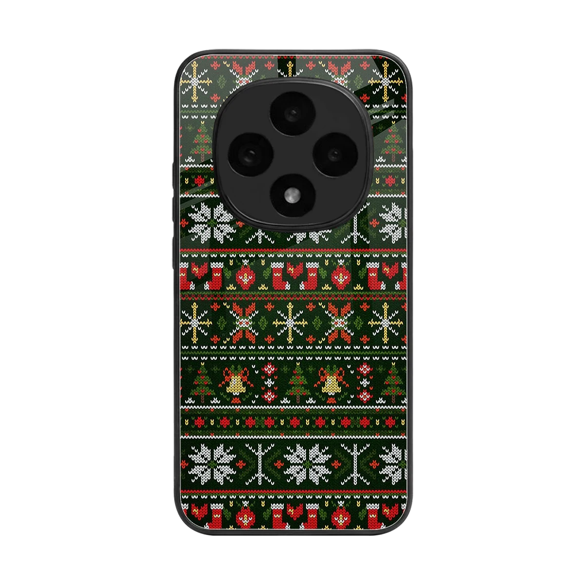 Festive Knit back phone cover | glass case for oppo f31 pro 5g