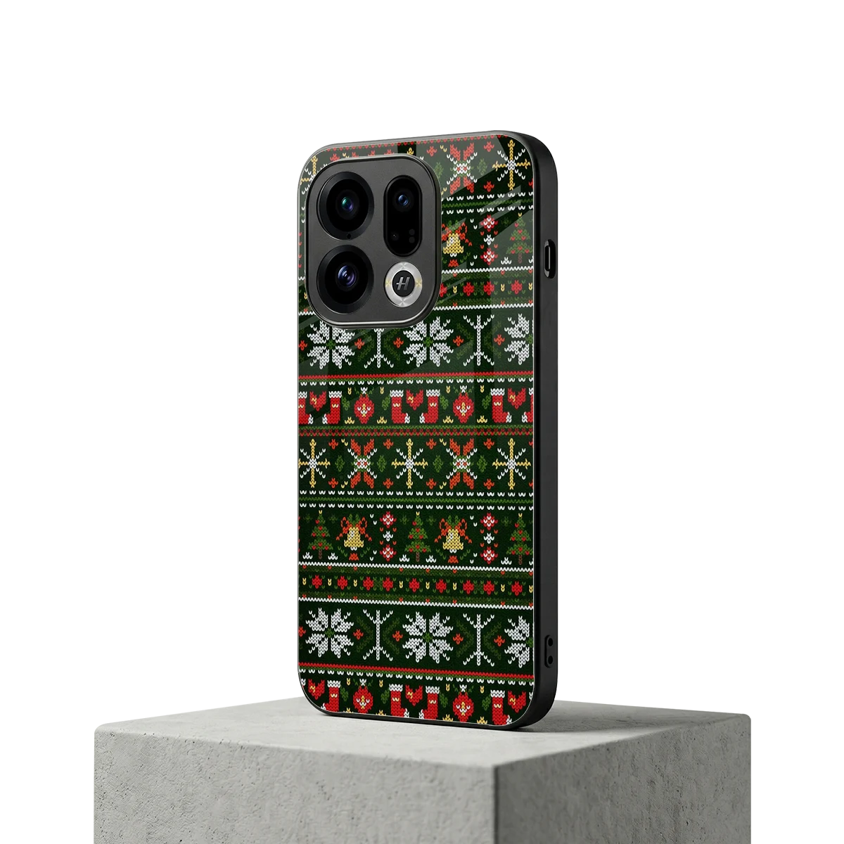 Festive Knit oppo find x9 mobile cover | shockproof glass phone case