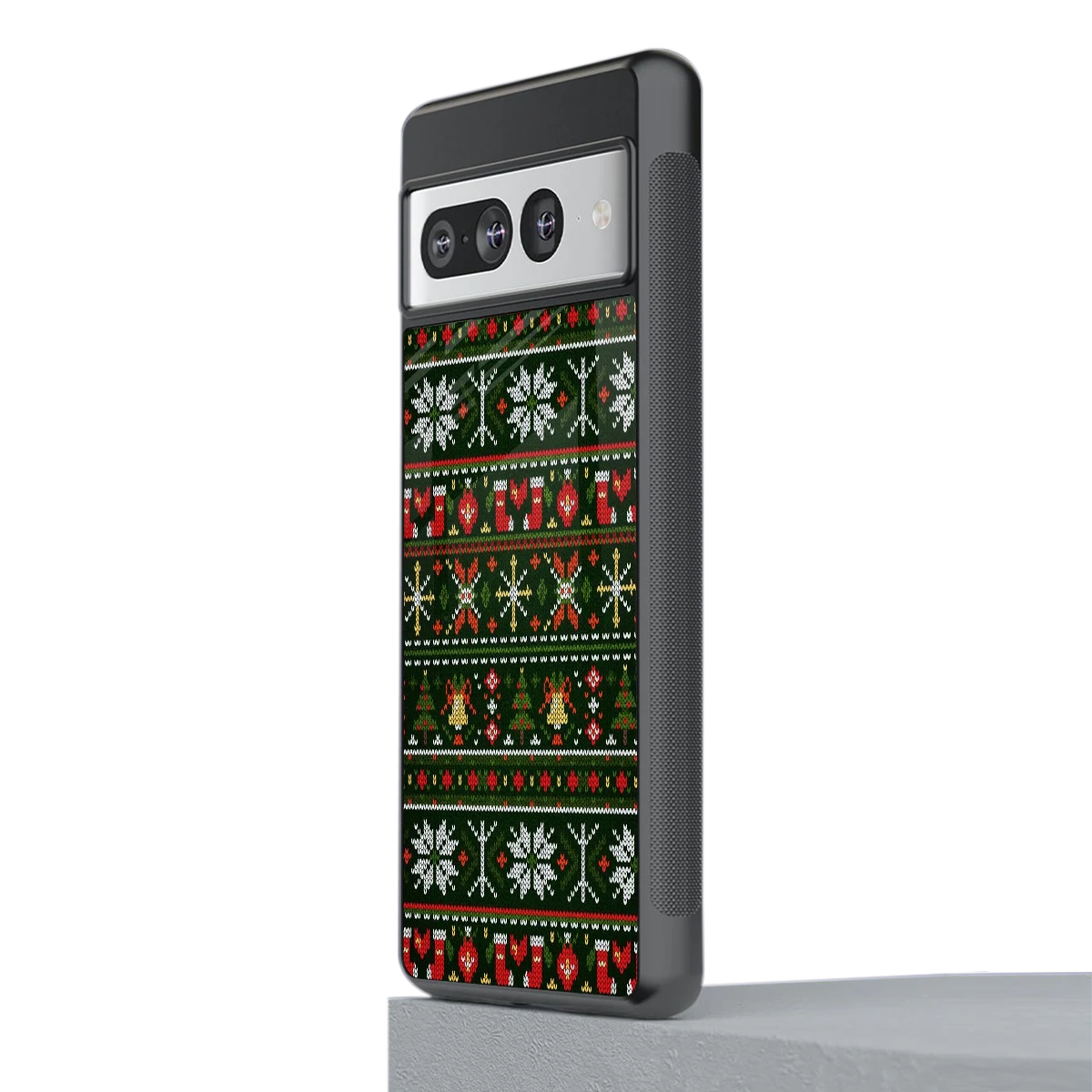 Festive Knit stylish phone case for google pixel 7 pro | glossy glass and slim fit