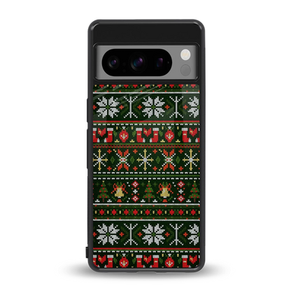 Festive Knit back phone cover | glass case for google pixel 8 pro