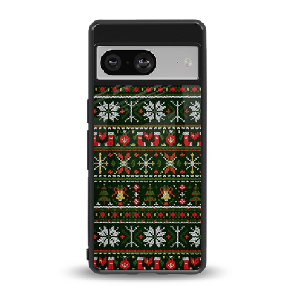 Festive Knit back phone cover | glass case for google pixel 8