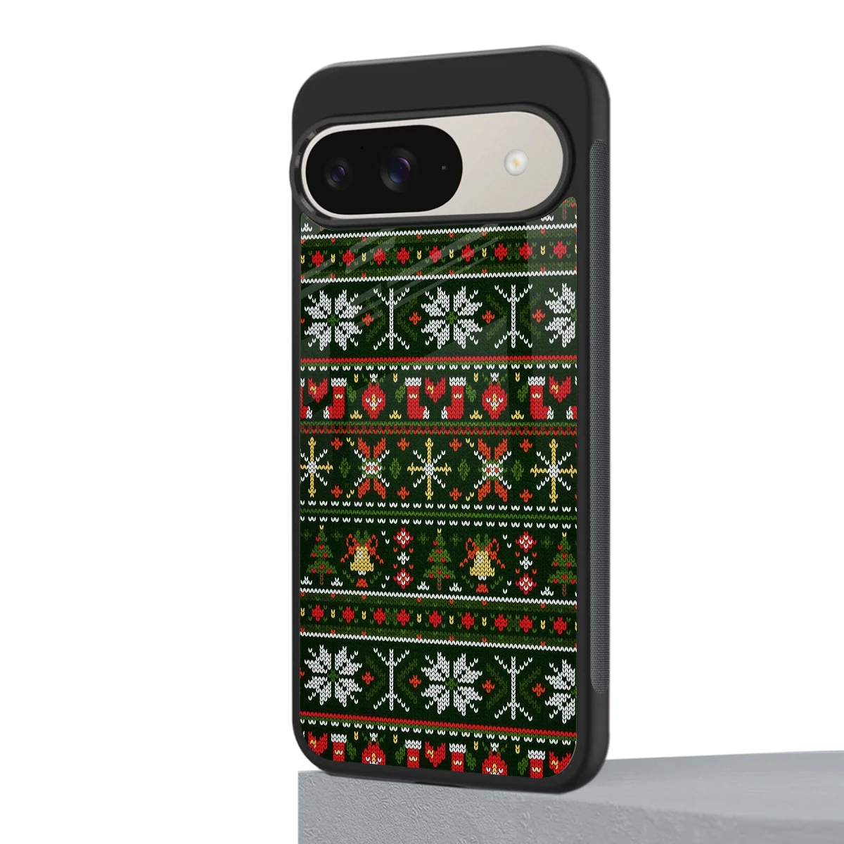 Festive Knit google pixel 9 mobile cover | shockproof glass phone case