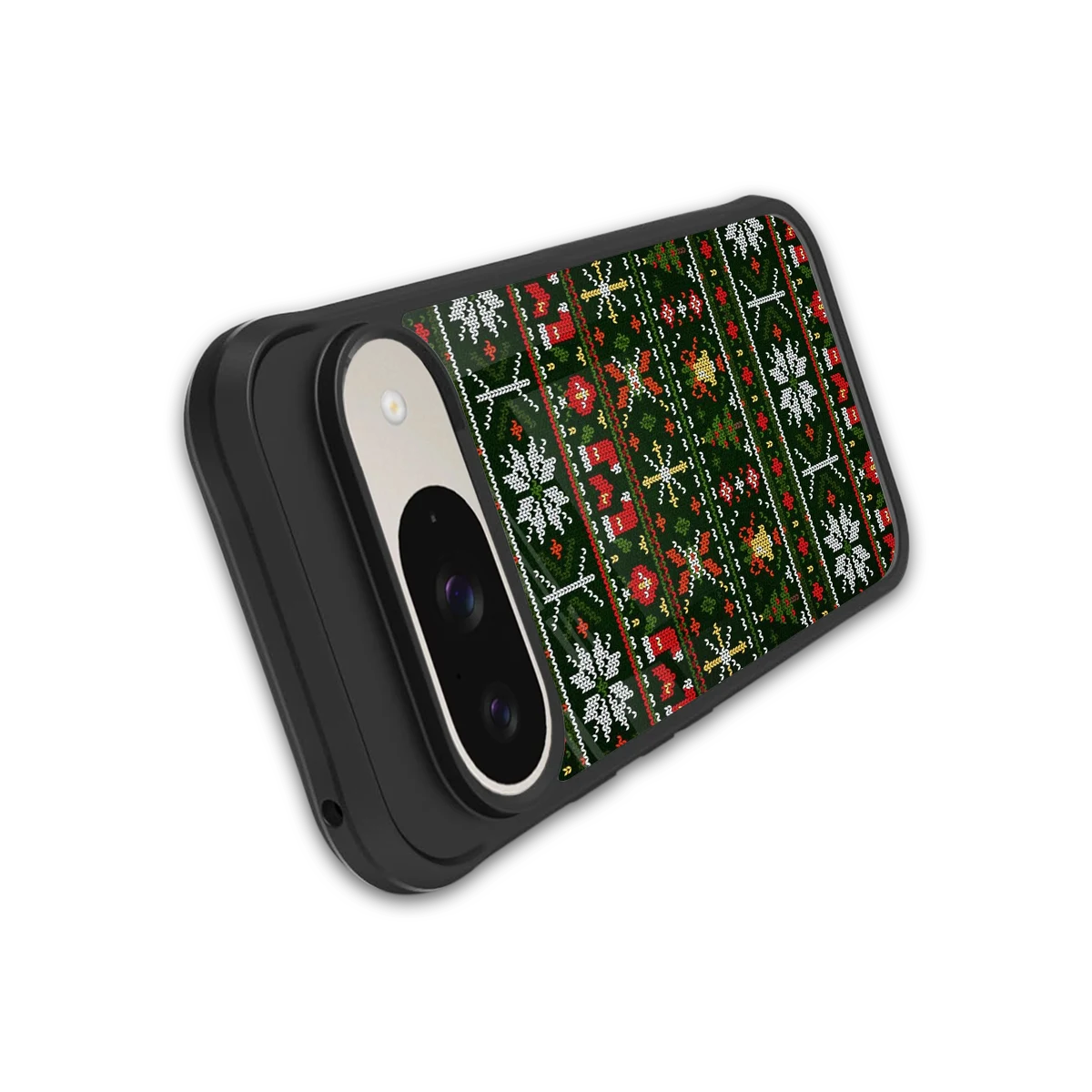 Festive Knit stylish phone case for google pixel 9 | glossy glass and slim fit