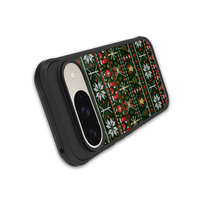 Festive Knit stylish phone case for google pixel 9 | glossy glass and slim fit