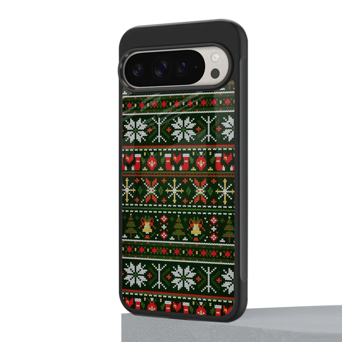 Festive Knit google pixel 9 pro mobile cover | shockproof glass phone case