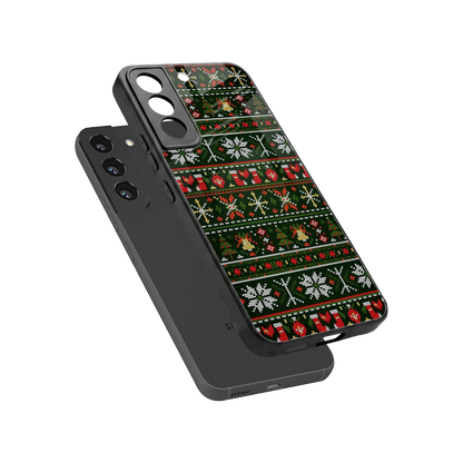 Festive Knit sleek samsung galaxy s22 cover with tempered glass back and TPU edges