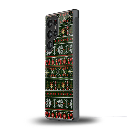 Festive Knit samsung galaxy s25 ultra mobile cover | shockproof glass phone case