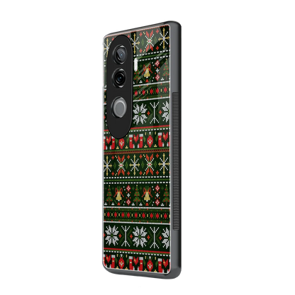 Festive Knit vivo v40e mobile cover | shockproof glass phone case