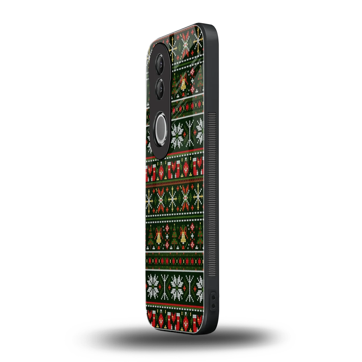 Festive Knit vivo v50 mobile cover | shockproof glass phone case