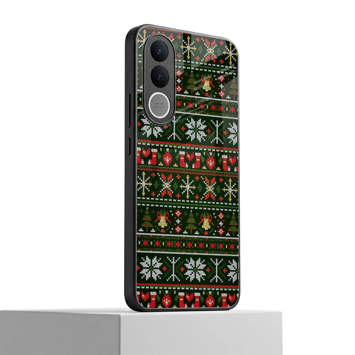 Festive Knit vivo v70 fe mobile cover | shockproof glass phone case