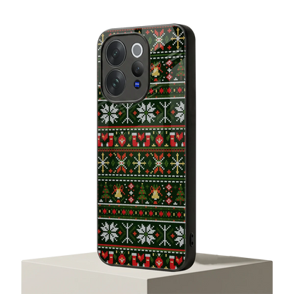 Festive Knit vivo v70 mobile cover | shockproof glass phone case