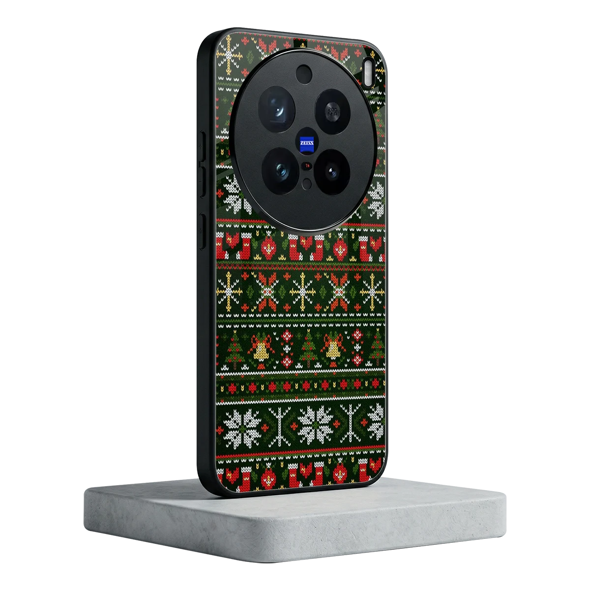 Festive Knit vivo x200 pro mobile cover | shockproof glass phone case