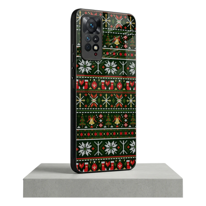 Festive Knit redmi note 11 pro mobile cover | shockproof glass phone case