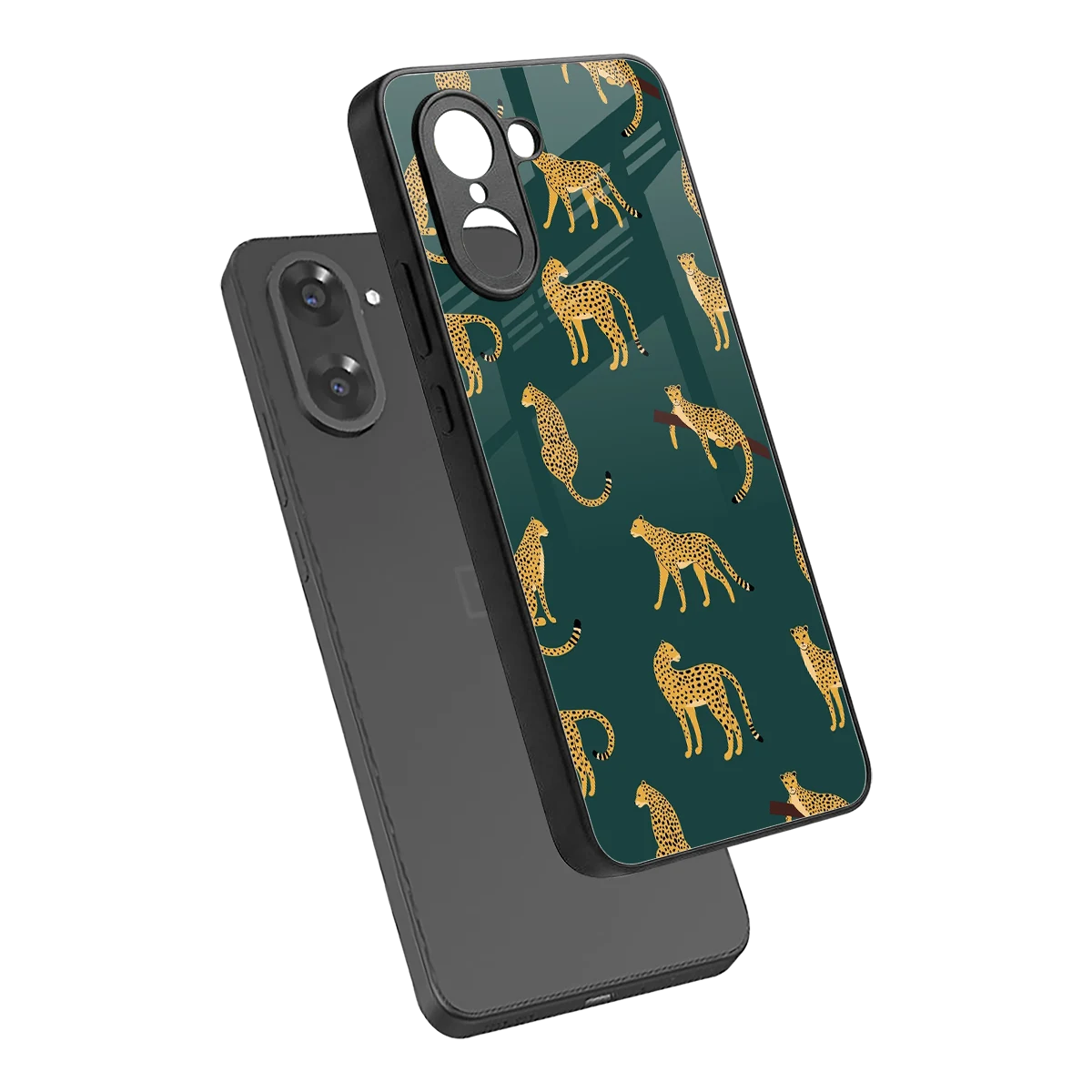 Fierce Spots sleek oneplus nord ce5 5g cover with tempered glass back and TPU edges
