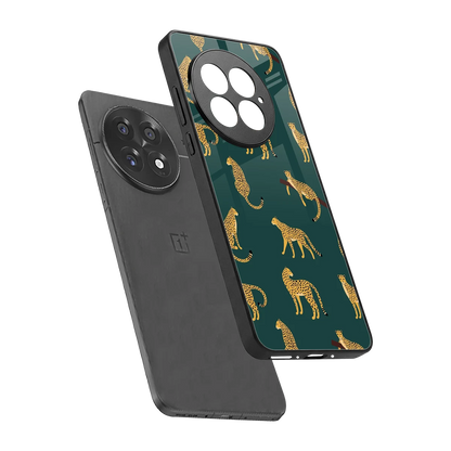 Fierce Spots sleek oneplus 13 cover with tempered glass back and TPU edges