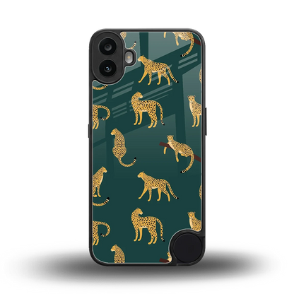 Fierce Spots back phone cover | glass case for cmf nothing phone 1