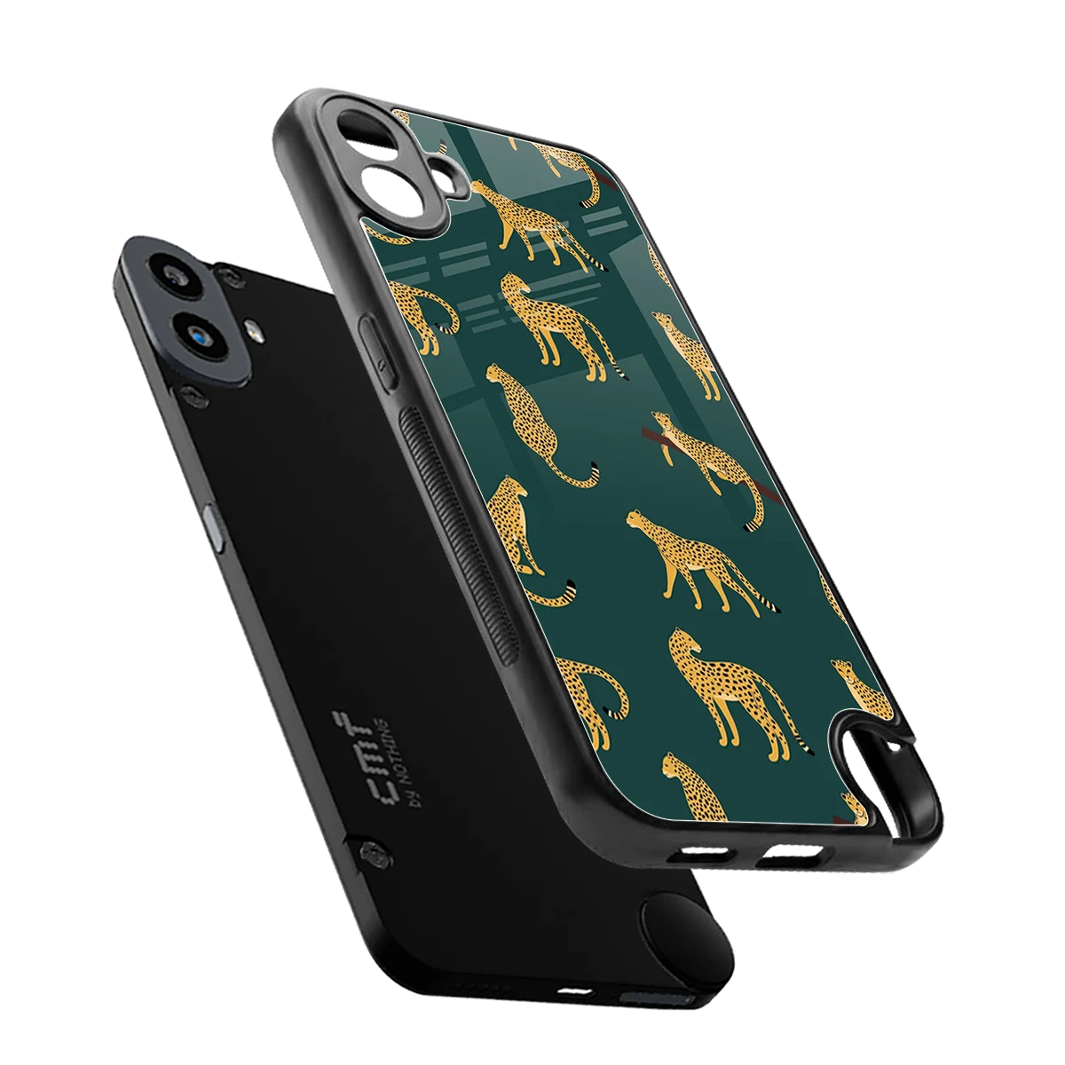 Fierce Spots sleek cmf nothing phone 1 cover with tempered glass back and TPU edges