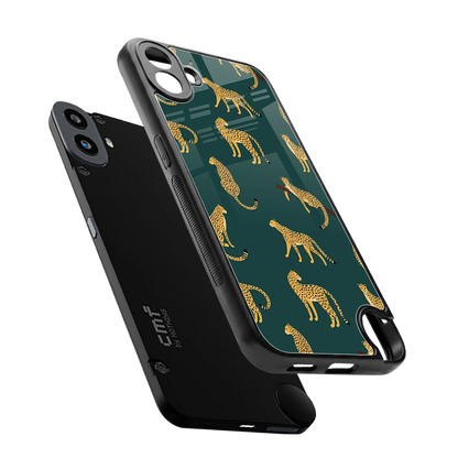 Fierce Spots sleek cmf nothing phone 1 cover with tempered glass back and TPU edges