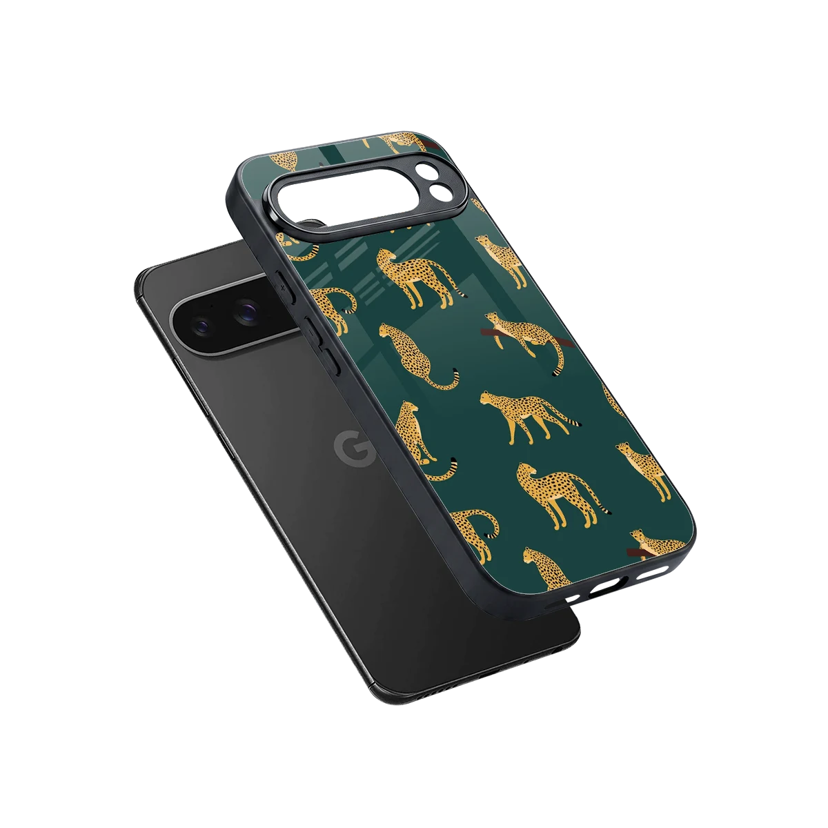 Fierce Spots sleek google pixel 10 pro xl cover with tempered glass back and TPU edges