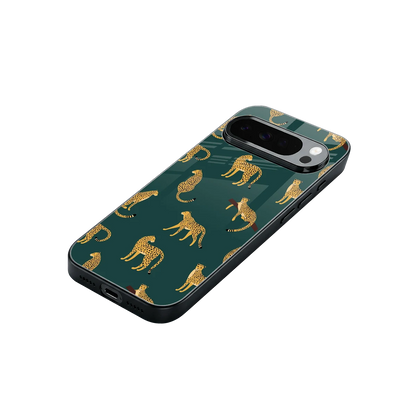 Fierce Spots stylish phone case for google pixel 10 pro xl | glossy glass and slim fit