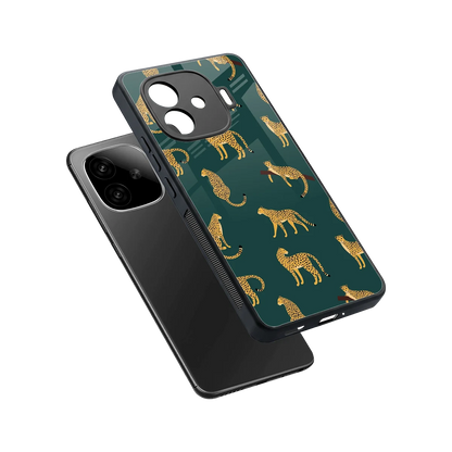 Fierce Spots sleek iqoo neo 10r 5g cover with tempered glass back and TPU edges