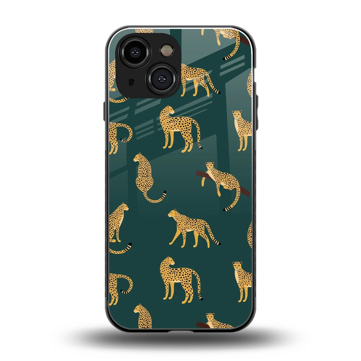 Fierce Spots back phone cover | glass case for iphone 13 mini