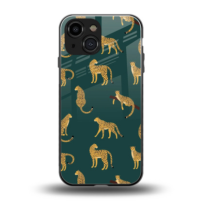 Fierce Spots back phone cover | glass case for iphone 13 mini