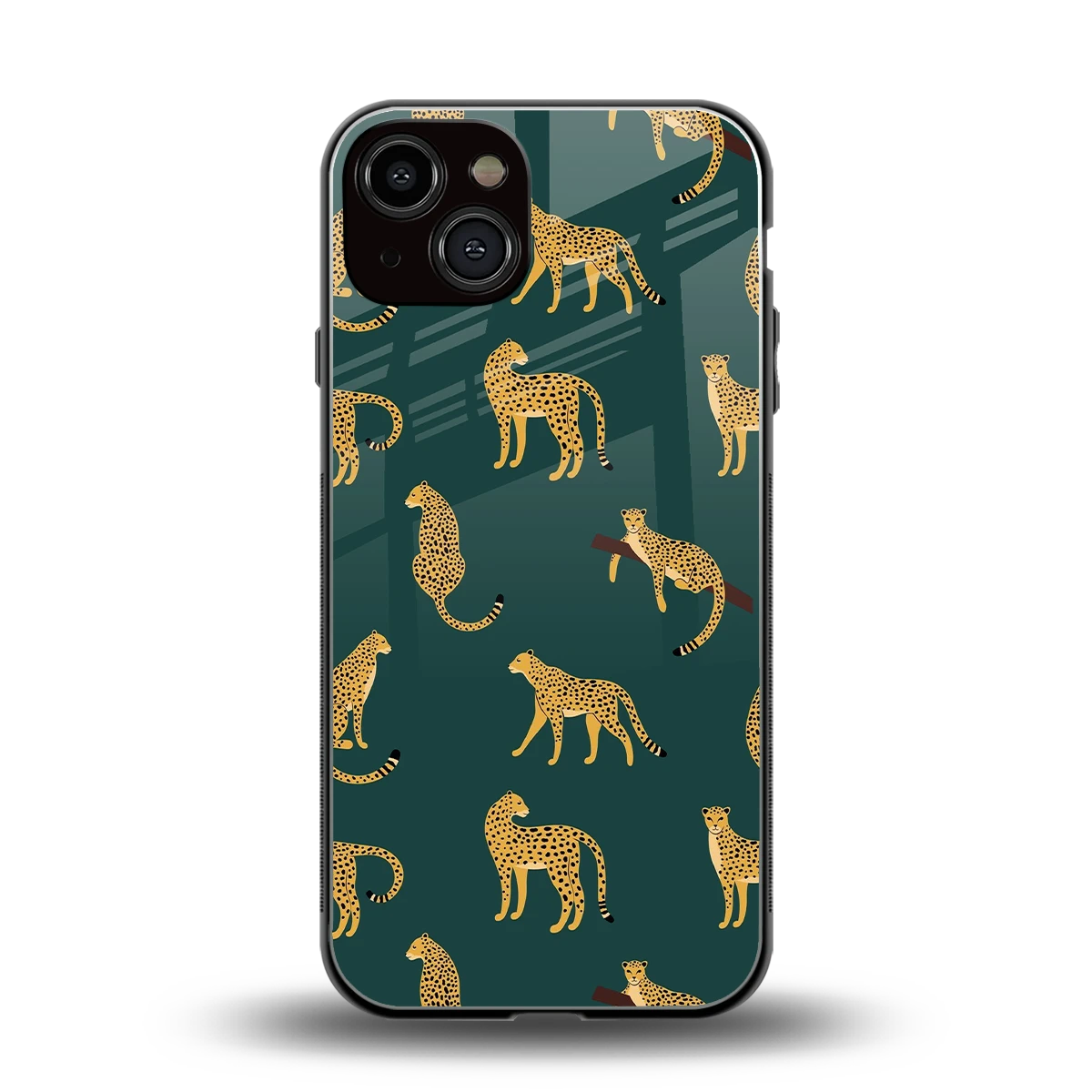 Fierce Spots back phone cover | glass case for iphone 13