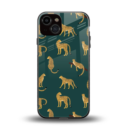 Fierce Spots back phone cover | glass case for iphone 13