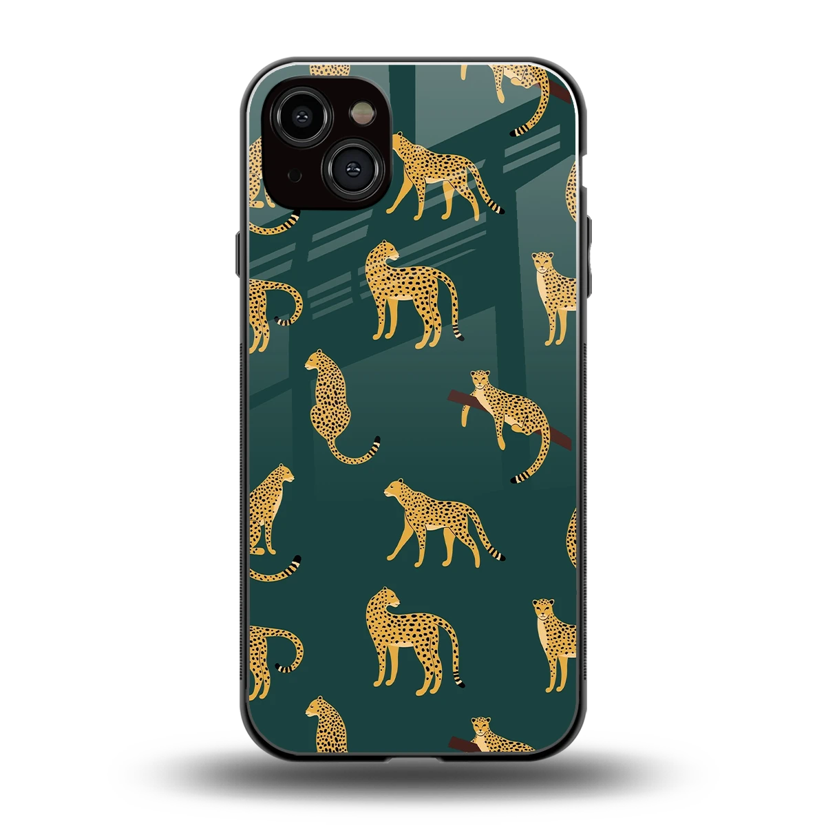 Fierce Spots back phone cover | glass case for iphone 14 plus