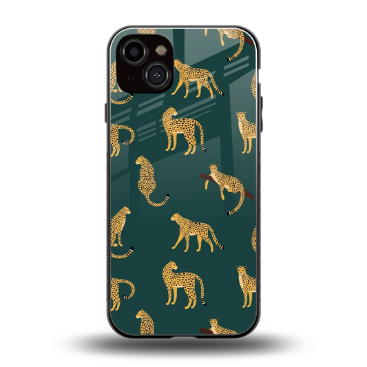Fierce Spots back phone cover | glass case for iphone 14 plus