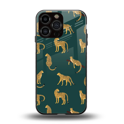 Fierce Spots back phone cover | glass case for iphone 15 pro max