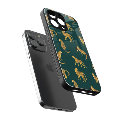 Fierce Spots sleek iphone 15 pro max cover with tempered glass back and TPU edges