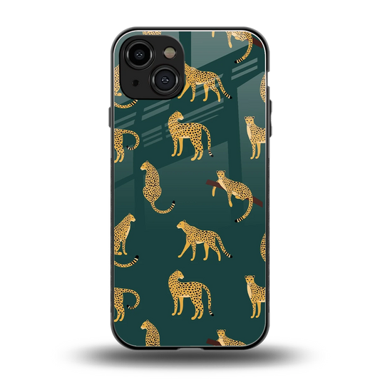 Fierce Spots back phone cover | glass case for iphone 15