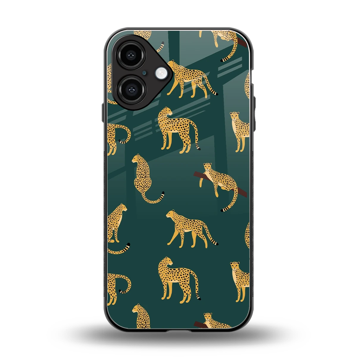 Fierce Spots back phone cover | glass case for iphone 16 plus