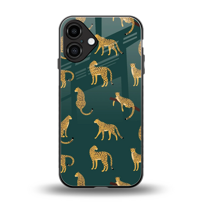 Fierce Spots back phone cover | glass case for iphone 16 plus