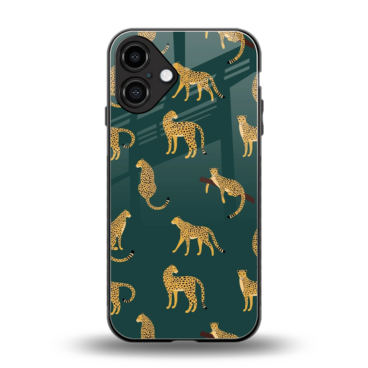 Fierce Spots back phone cover | glass case for iphone 16 plus