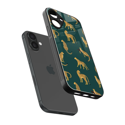 Fierce Spots sleek iphone 16 plus cover with tempered glass back and TPU edges