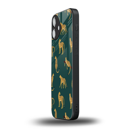 Fierce Spots iphone 16 plus mobile cover | shockproof glass phone case