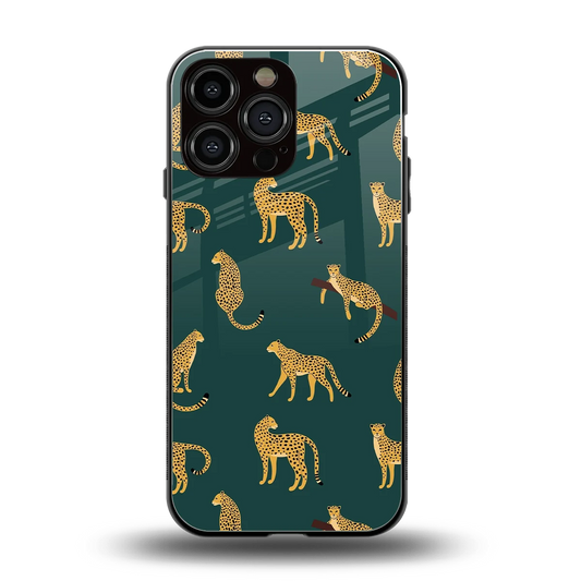 Fierce Spots back phone cover | glass case for iphone 16 pro max
