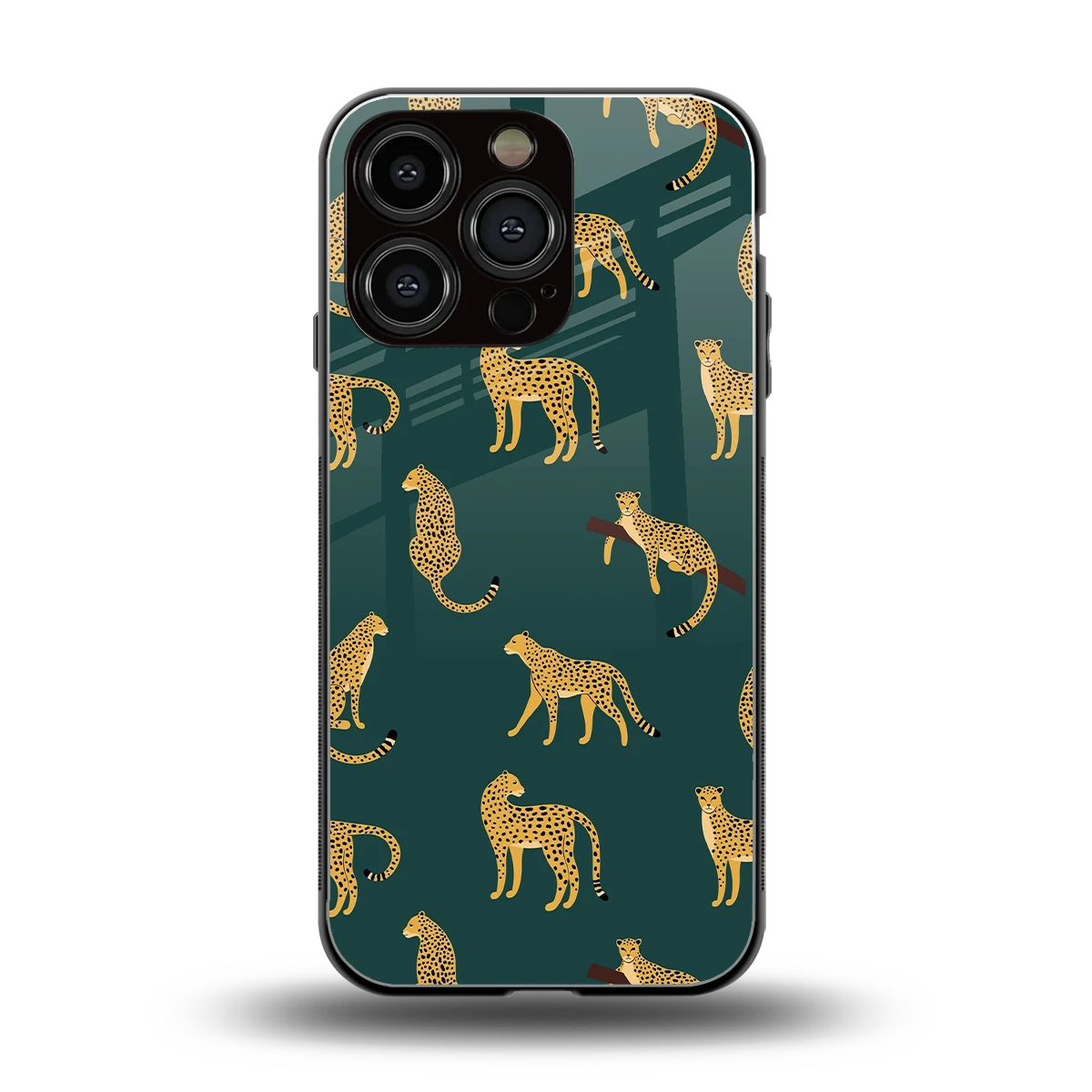 Fierce Spots back phone cover | glass case for iphone 16 pro