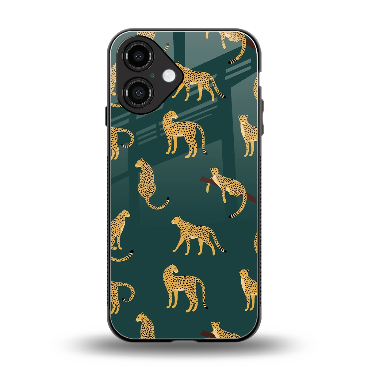 Fierce Spots back phone cover | glass case for iphone 16