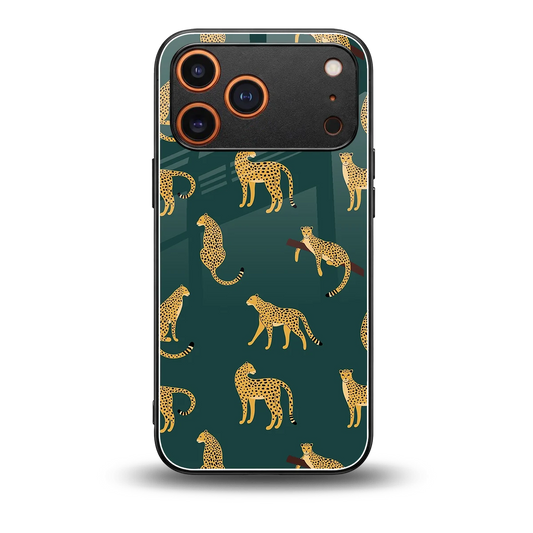 Fierce Spots back phone cover | glass case for iphone 17 pro