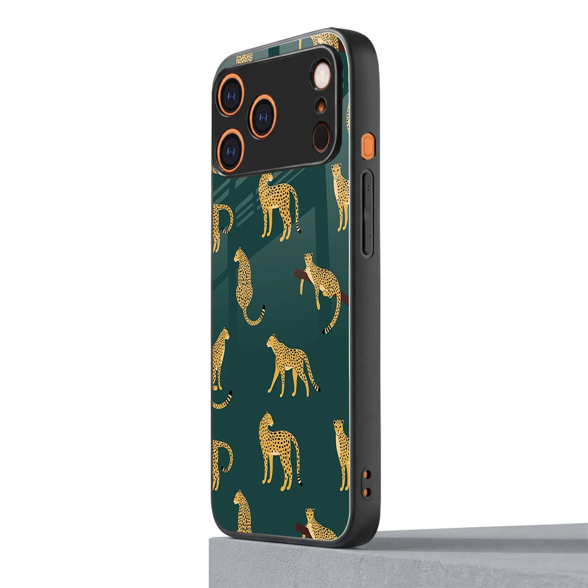 Fierce Spots iphone 17 pro mobile cover | shockproof glass phone case