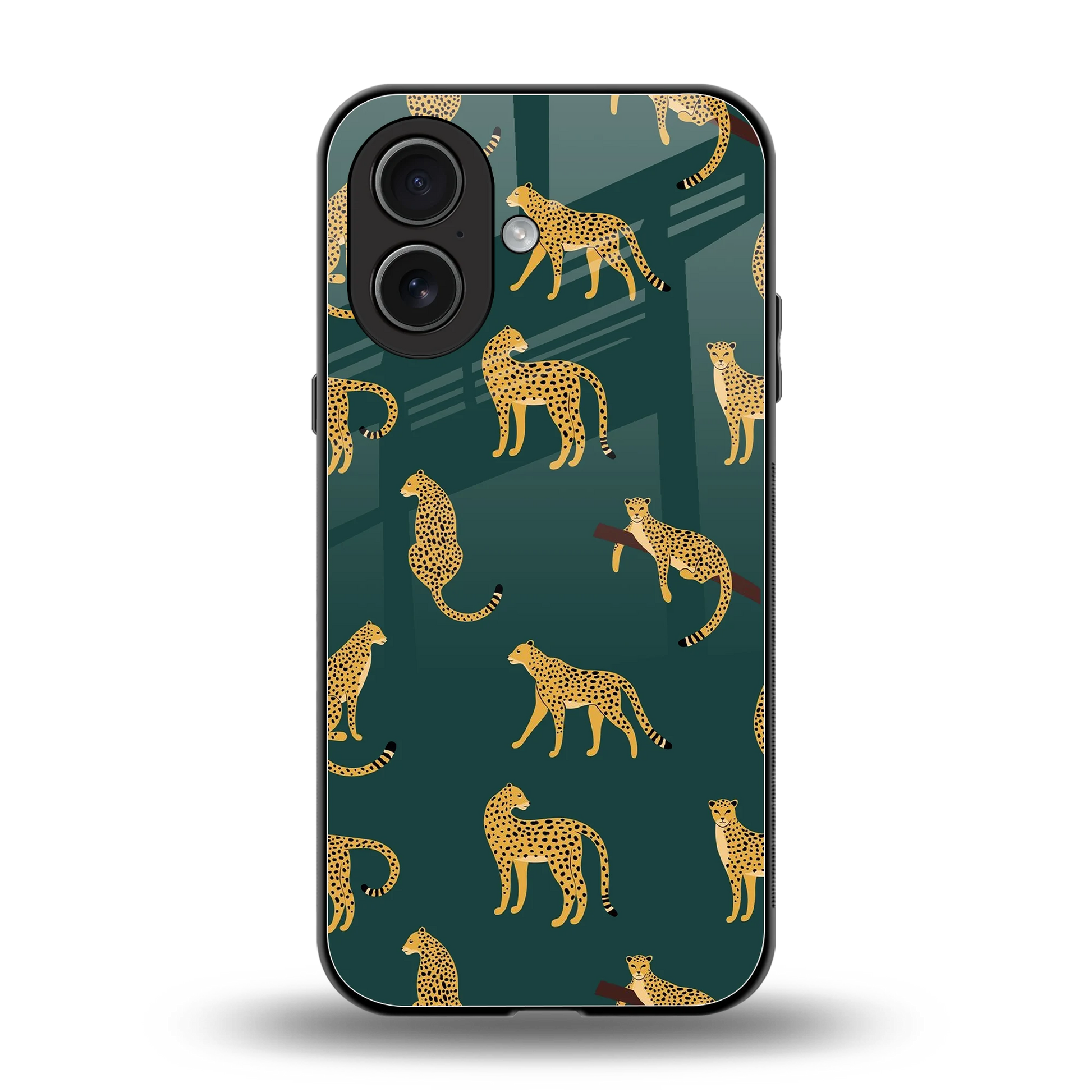 Fierce Spots back phone cover | glass case for iphone 17