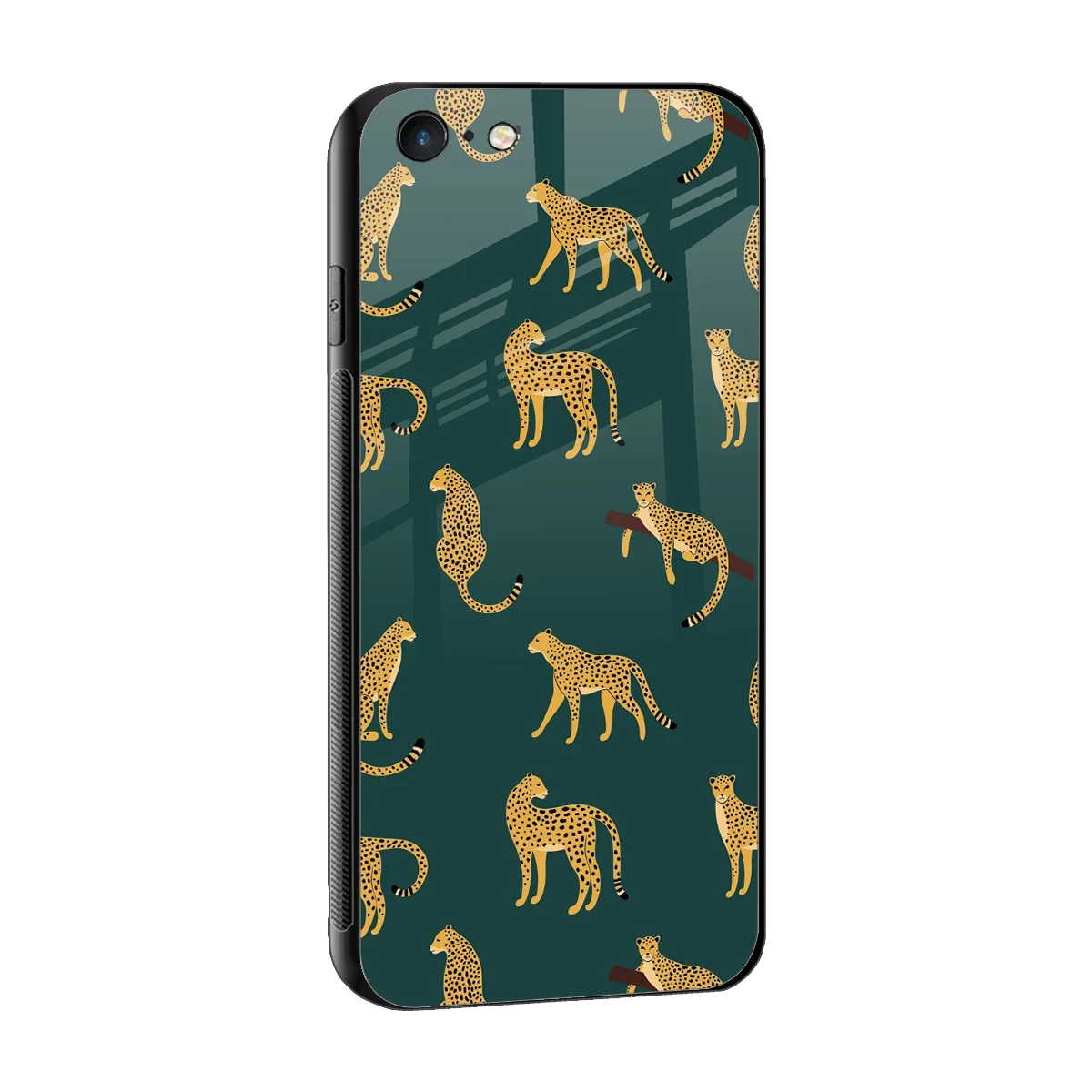 Fierce Spots sleek iphone 6 cover with tempered glass back and TPU edges