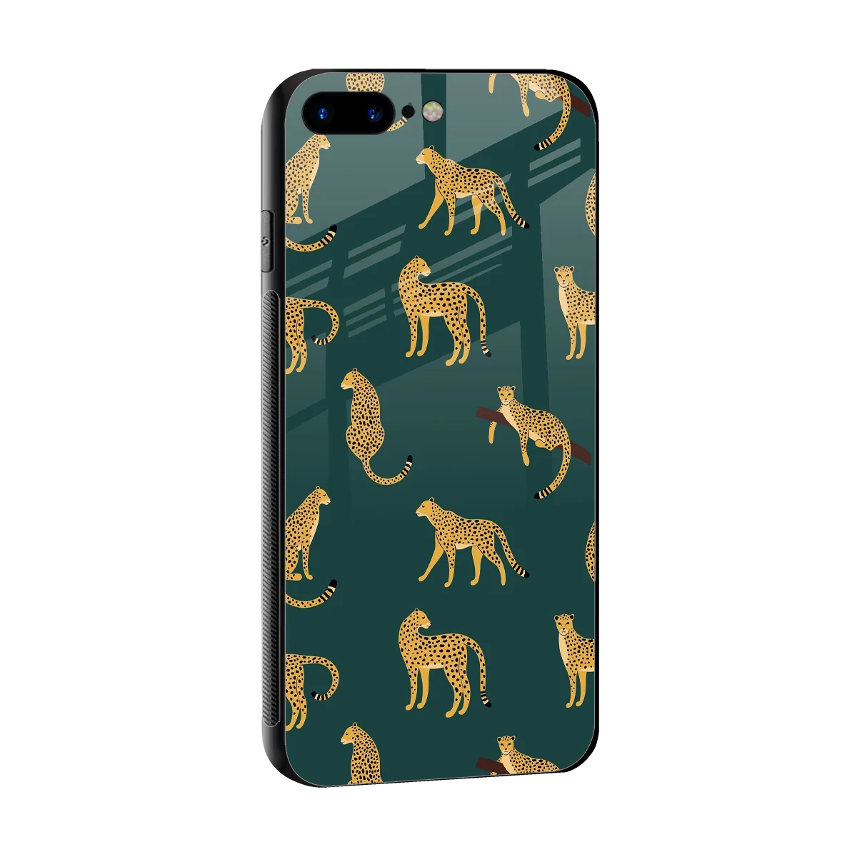 Fierce Spots sleek iphone 8 plus cover with tempered glass back and TPU edges