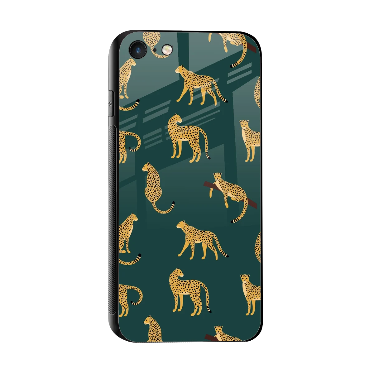 Fierce Spots sleek iphone 7 cover with tempered glass back and TPU edges